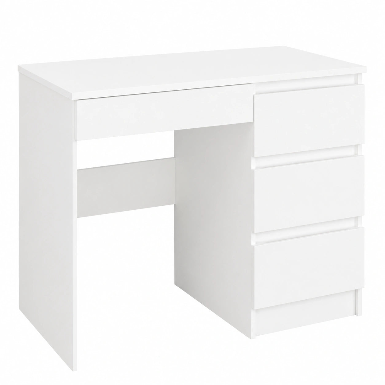 Schreibtisch – 96 × 50 × 76 cm, mit Schubladen, für Wohnzimmer und Schlafzimmer