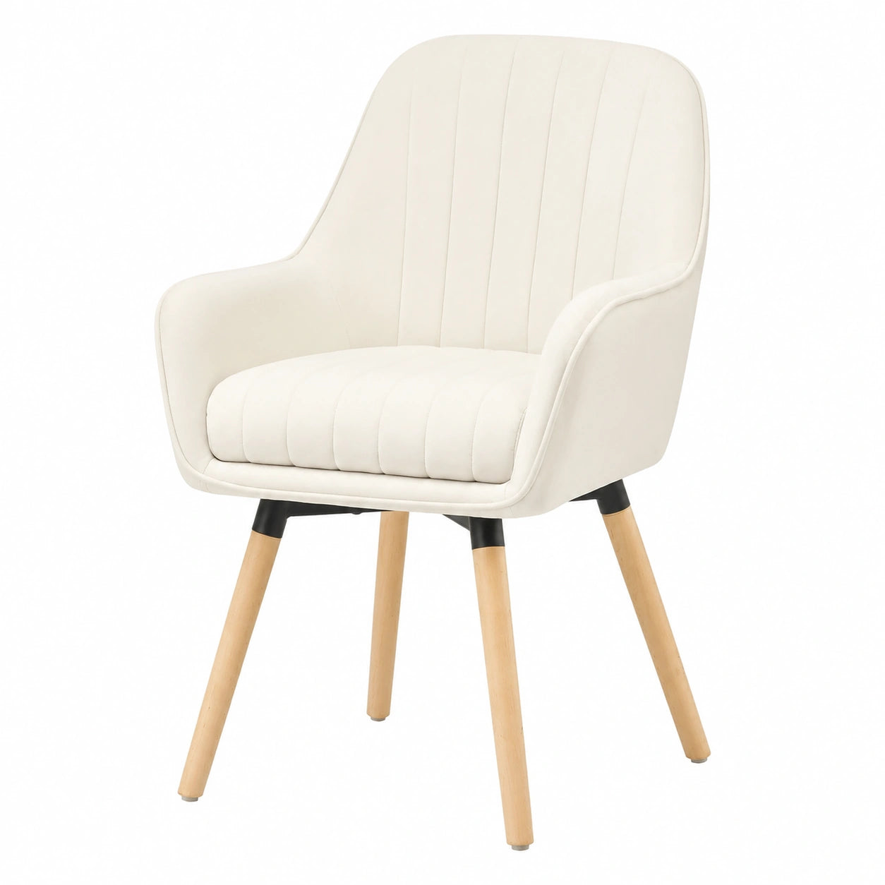 Esszimmerstühle – 2er-Set, 12 cm, drehbar, gepolstert, mit Armlehnen, aus Samt, für Küche, Wohnzimmer und Schlafzimmer