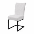 Freischwinger – 2er-Set, aus Samt und Stahl, Creme und Beige