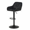Barhocker – 2er-Set, drehbar, höhenverstellbar, aus Metall, Anthrazit