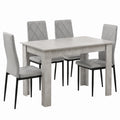 Esstisch – mit 4 Stühlen, 110 × 70 cm, für Esszimmer und Küche