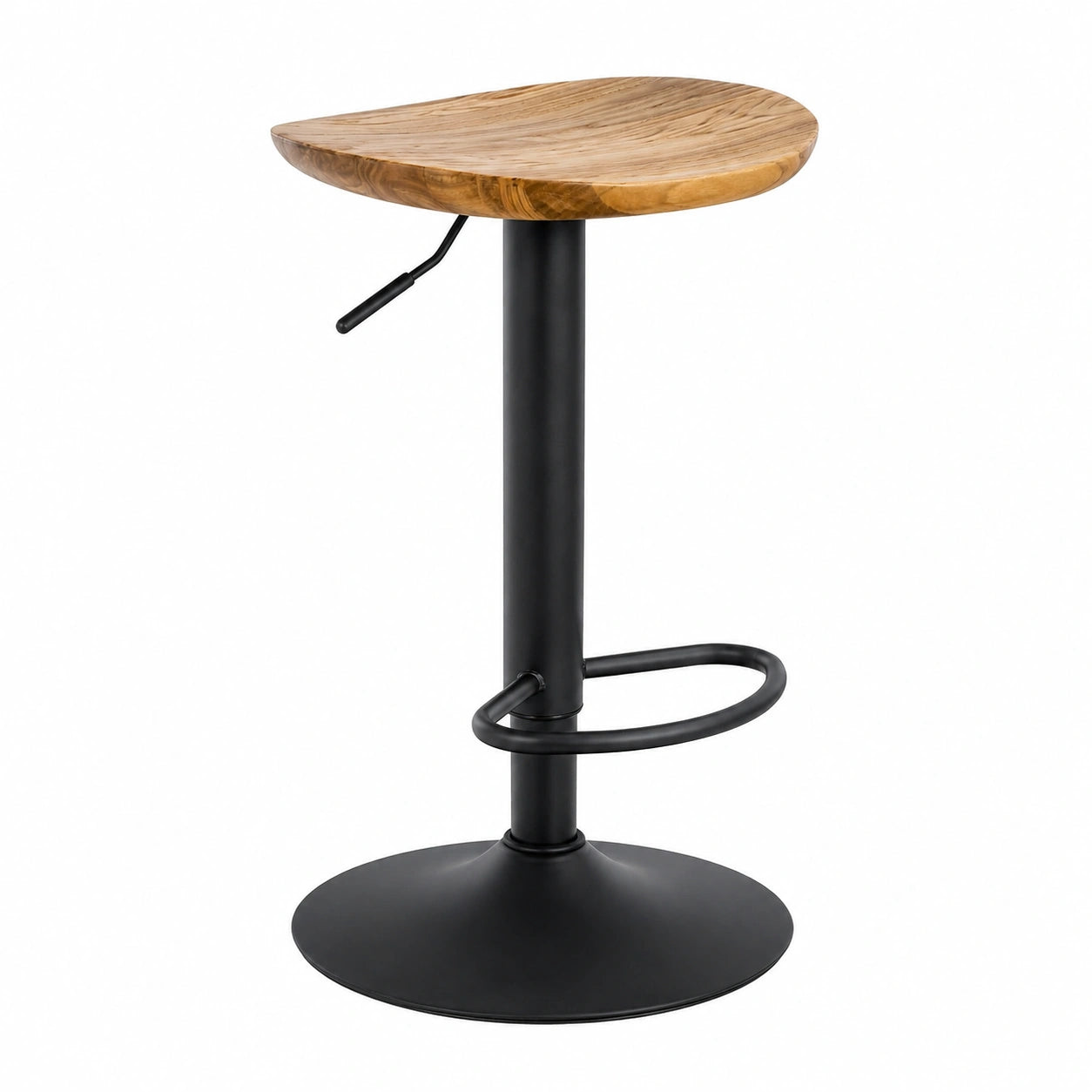 Barhocker – 2er-Set, drehbar, höhenverstellbar, Naturfarben