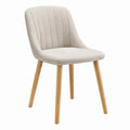 Esszimmerstühle – 4er-Set, gepolstert, Beige, für Esszimmer, Küche und Büro