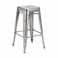 Barhocker – 4er-Set, 76 cm, stapelbar, aus Metall