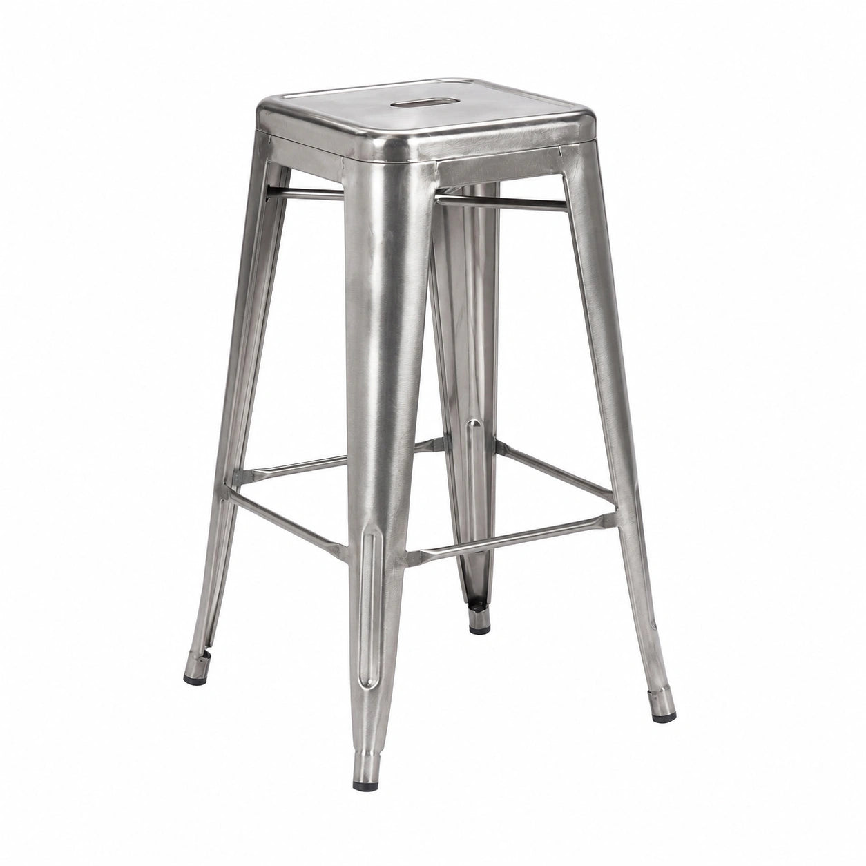 Barhocker – 4er-Set, 76 cm, stapelbar, aus Metall