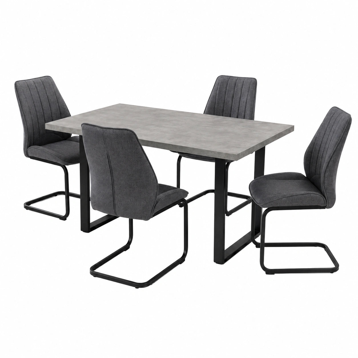 Esszimmerstühle – 4er-Set, mit Rückenlehne, für Esszimmer, Küche und Wohnzimmer